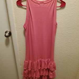 80s Pink Dress Large